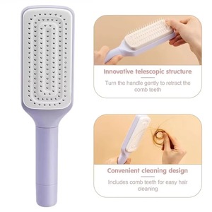 <b>Dropshipping</b> Products 2026 Automatic Cleaning Rotating Lifting Massage Comb Self Cleaning Hairbrush <b>Dropshipping</b> Agent - Product Image 4