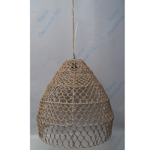 Lámpara Colgante Artesanal de Ratán y Mimbre Tejido, Estilo Marino, para Decoración del Hogar y Hoteles - Product Image 5