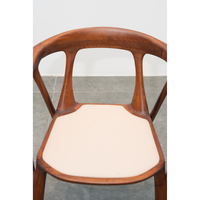Chaise de salle à manger en bois de noyer, design italien moderne, fauteuil rembourré en cuir pour restaurant, hôtel, appartement PISANO