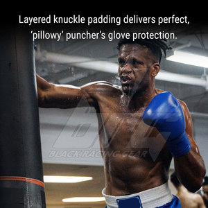 Gants de boxe d'extérieur en matériau durable, logo personnalisé, gants de boxe couleur unie - Product Image 2