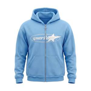LOW MOQ custom oversized zip up hoodie manufacturer 100 cotton heavyweight zip up hoodie wholesale french terry full zip hoodie - Product Image 1