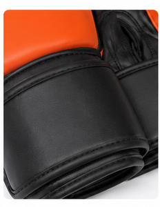 Gants de boxe en PU blancs, à doigts entiers, avec fermeture à lacets, pour adultes - Product Image 3