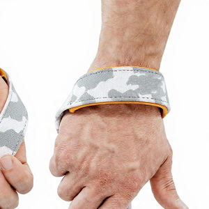 Sangles de musculation blanches camouflage pour haltérophiles, support de poignet pour tractions, sangles de force robustes pour entraînement intensif - Product Image 2