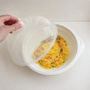 Cuiseur vapeur coréen sans BPA pour raviolis, patates douces et boulettes, avec plateau égouttoir pour micro-ondes - Product Image 4