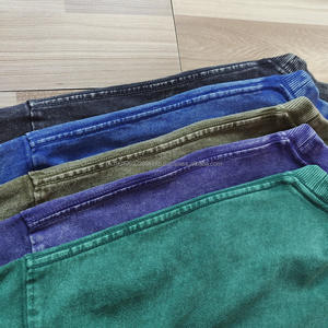 Lavage à l'acide t-shirts personnalisé 100% coton goutte épaule à manches longues T-Shirt blanc poids lourd surdimensionné T-Shirt pour hommes à manches longues - Product Image 4