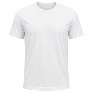Camiseta de Hombre de Algodón Blanco, Cuello Redondo, Manga Corta, Corte Regular, Estilo Casual, Tejido de Punto - Product Image 5