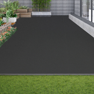 Alfombra Absorbente Tejida con Diseño de Barco al Atardecer y Vista a la Montaña, para Baño, con Base de Goma Antideslizante, Color Sólido - Product Image 4