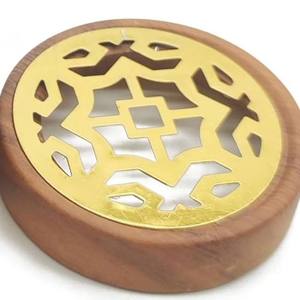 Wholesale Geometric Mango Wood Mabkhara Bulk Saudi Arabian <b>Bakhoor</b> Burner Traditional Majlis <b>Oud</b> Dakhoon Holder Pyramid Barrel - Product Image 5