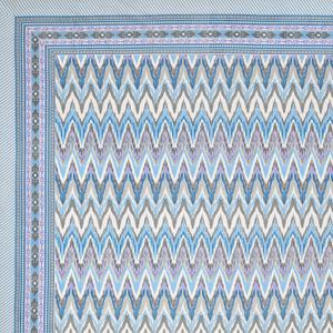Mantel Rectangular Moderno con Estampado Geométrico en Azul, Morado y Gris, Lavable, de Poliéster y Lino, Decoración para el Hogar - Product Image 4