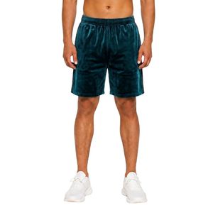<b>Men's</b> Velvet <b>Shorts</b> Custom Logo Comfortable Elastic Waist Side Pocket <b>Lounge</b> and Everyday Wear <b>Shorts</b> - Product Image 1