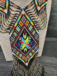 Trending Bohemian Ukrainian Gerdan Necklace|Tribal |Ukrainian Necklace |Unique |African Woman Necklace with earring,for gifted - Product Image 4