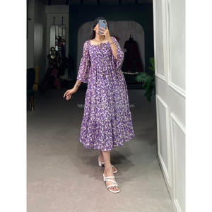 Vestidos casuales clásicos cómodos de una línea Estrecho en la parte superior y gradualmente ensanchado en la parte inferior - Product Image 6