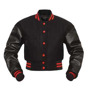 Chaqueta Varsity Verde para Hombre con Mangas Amarillas de PU, Logotipo Bordado en la Parte Delantera, Corte Regular, Cuello Camisero, para Otoño - Product Image 2