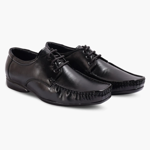 Mocassins noirs en cuir véritable pour hommes, chaussures décontractées et formelles, souples, flexibles, design solide, pour le bureau, les affaires, le quotidien - Product Image 1