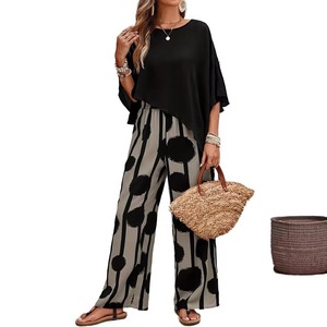 Ensembles deux pièces pour femmes de qualité supérieure, design personnalisé, coupe classique, en spandex et polyester - Product Image 1