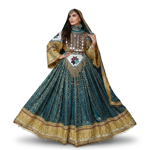 Wholesale Rate <b>Plus</b> <b>Size</b> Pakistani Ethnic Clothing Afghan Kuchi <b>Dresses</b> Heavy <b>Dress</b> Embroidered Design Afghan Kuchi <b>Dresses</b> - Product Image 1