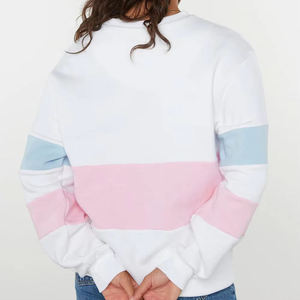 Sudadera con Capucha Rosa Personalizada para Mujer, de Felpa Gruesa, con Cordón Ajustable, Bolsillo Tipo Canguro, Diseño Casual en Bloques para la Temporada de Invierno - Product Image 2