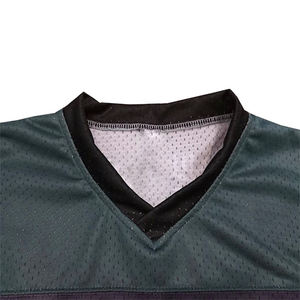 Maillot de football de qualité supérieure, t-shirt court en maille à col en V et manches courtes, écologique, respirant et à séchage rapide pour hommes – Collection été - Product Image 3