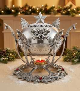 Luxury Hanging Chafing Dish Set Gold Branch Design Stainless Steel <b>Buffet</b> Food <b>Warmer</b> - Product Image 5