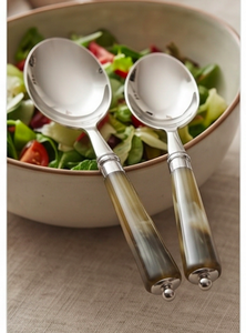<b>Vintage</b> Flatware Set With Horn Handles High Mirror Polish Stainless Steel <b>Cutlery</b> Elegant Dining Essentials Dishwasher Safe - Product Image 5