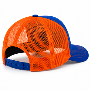 Custom Leather Patch Foam Front Trucker <b>Cap</b> Canvas Front Panel Nylon Mesh Back Wholesale Bulk Supplier For Summer Outdoor Wear - Product Image 5