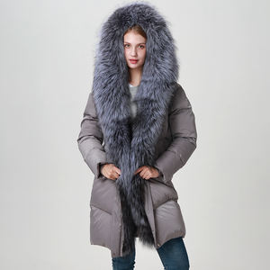 Chaqueta Corta de Mezclilla Impermeable para Mujer, con Capucha, Acolchada, Brillante, Talla Grande, para Invierno - Product Image 4