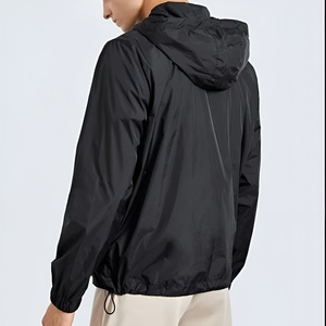 <b>Men's</b> <b>Summer</b> Windproof Streetwear Suit 100% Cotton Lightweight Hooded <b>Jacket</b> Pants Breathable Eco-Friendly Printed Solid Simple - Product Image 4