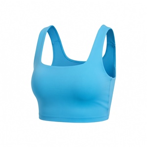 Wholesaler Adjustable <b>Compression</b> Bra Running Yoga <b>Top</b> 1Piece Color Block Sports Bra Custom Fitness Gym Bra for <b>Women</b> - Product Image 3