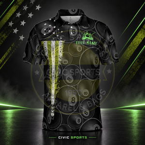 Jersey Personalizado de Alta Calidad, Unisex, Transpirable, Manga Corta, 100% Poliéster, Uniforme Sublimado para Billar - Product Image 2