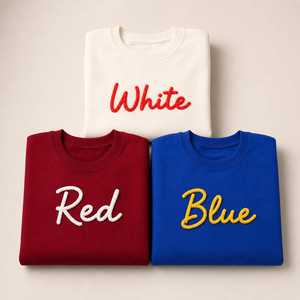 Sudadera Personalizada con Nombre de Equipo y Escuela, Cuello Redondo, Transpirable, Patrón de Letras, Chenilla 3D, OEM/ODM, Idea de Regalo - Product Image 2