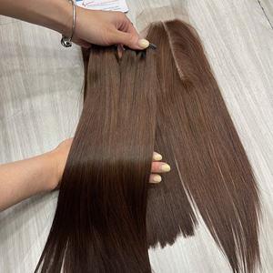 Offre exceptionnelle sur des mèches de cheveux humains vierges vietnamiens, couleur naturelle, lisses comme des baguettes, super soyeuses et douces. - Product Image 3