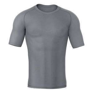 MRI Made Custom Mens Red Black Color Blocked Short Sleeve Rash Guard Quick Dry <b>Compression</b> <b>Shirt</b> for Gym and Sports with OEM - Product Image 5