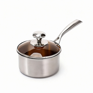 Durable Stainless Steel Sauce <b>Pan</b> Designed For Fast Heating <b>And</b> Easy Cleaning In Every Kitchen - Product Image 1