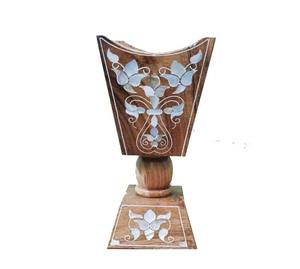 Quemador de incienso moderno de madera para decoración de mesa de sala de estar y uso en aromaterapia - Product Image 1