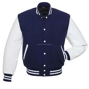 Vintage hombres personalizados nuevos parches de chenilla bordados Versities chaqueta de lana cuerpo de cuero mangas Letterman béisbol chaqueta universitaria - Product Image 6