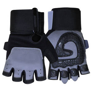 Guantes de Levantamiento de Pesas de Medio Dedo, Transpirables, Ligeros, de Microfibra, con Correa de Muñeca Ajustable, Antideslizantes, para Gimnasio, Deportes y Actividades al Aire Libre - Product Image 2