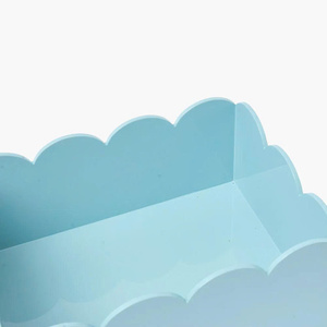 Cute Scallop Set Of 2 Lacquer Organizer Neat <b>Storage</b> <b>Box</b> <b>For</b> Desk Setup, Office Supplies And <b>Decoration</b> - Product Image 2