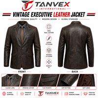 Veste en cuir d'hiver TANVEX Racer Pro pour homme, noir, rouge, blanc, col montant, tissu teint uni écologique, personnalisable, devant haut