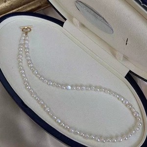 Elegante Collar de Doble Cadena con Perlas de Agua Dulce de 3-6 mm, Cadena Versátil para Clavícula, Nuevo Producto de Nicho - Product Image 3