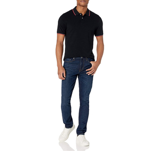 Service OEM, polos pour hommes de qualité supérieure pour le streetwear, vente en gros, meilleur prix, polos pour hommes grandes tailles avec col. - Product Image 3