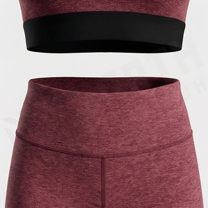 Conjunto de Yoga sin Costuras de Secado Rápido para Mujer, Sujetador Deportivo Reversible, Leggings Transpirables, Ropa Deportiva, Color Personalizado - Product Image 5