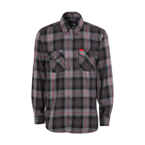 Camisa de Franela para Hombre, Cuello Mao Clásico, Estampado Digital Sólido, Manga Larga, Casual, Verano-Otoño, 100% Algodón Tejido Transpirable - Product Image 1