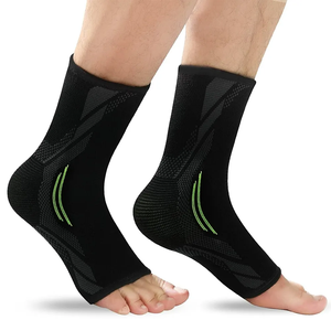 Manchon de compression de cheville tricoté bleu QUIRE SPORTS pour la stabilité sportive, chaussette de soutien élastique pour la course à pied et l'entraînement physique - Product Image 5