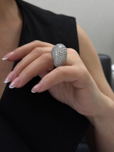 9.90 CT Moissanite <b>Emerald</b> Cut 925 <b>Silver</b> Luxury Engagement <b>Ring</b>-Gift - Product Image 4