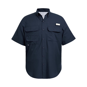 Nueva Llegada, Camisas de Pesca para Hombre con Protección Solar UPF50, Camisas de Pesca de Manga Corta Personalizadas con Botones, Estilo Estadounidense - Product Image 2
