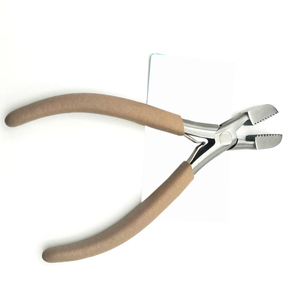 Pince à boucler durable en acier inoxydable à 3 trous avec pointe courbée, outil d'installation et de retrait de micro-anneaux pour extensions capillaires - Product Image 6