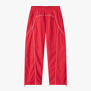 Nouvel ensemble survêtement streetwear coupe oversize 2026 en nylon 100% résistant à l'eau avec lignes réfléchissantes et logo personnalisé - Product Image 6