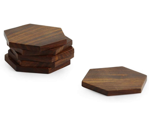 Posavasos de Madera Personalizables Estilo Rústico con Soporte para Bar, Cafetería o Restaurante, Ecológicos, Hechos a Mano, Reutilizables, Artículo Decorativo - Product Image 6