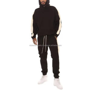 Pull-over personnalisé grande taille pour hommes, survêtement, pantalon de survêtement à capuche, jogging, ensemble Top Design, streetwear, logo imprimé, pull-over à capuche - Product Image 6