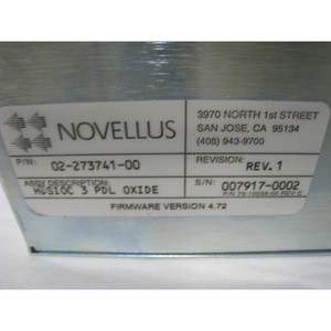 Novellus 02-273741-00 hdsioc 3 PDL Oxide เวอร์ชัน-อุปกรณ์เซมิคอนดักเตอร์และชิ้นส่วนที่ - Product Image 3